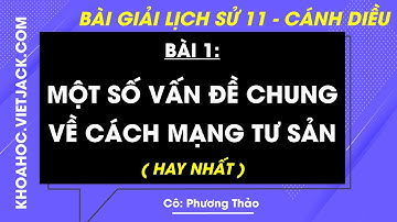 Lịch sử 11 Cánh diều Bài 1: Một số vấn đề chung về cách mạng tư sản (HAY NHẤT)
