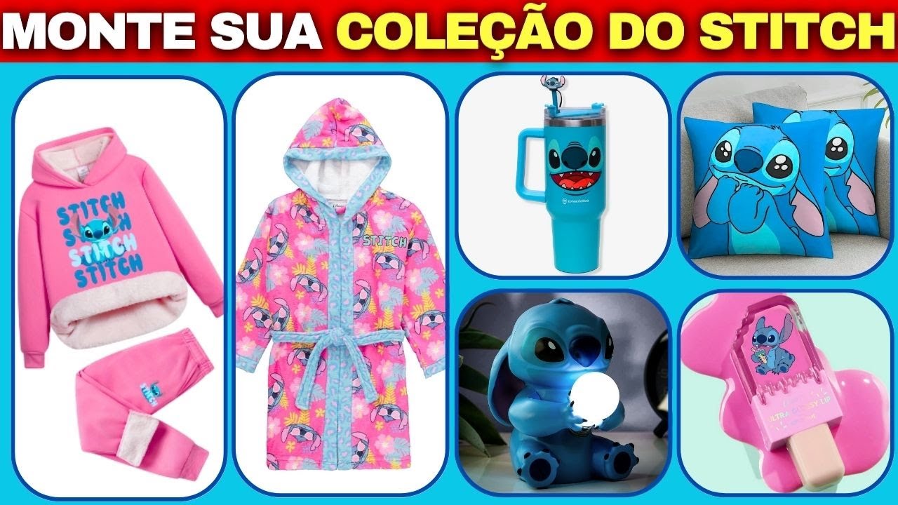 💙 MONTE SUA COLEÇÃO COMPLETA DO STITCH! 🧩✨QUAL VOCÊ VAI ESCOLHER?
