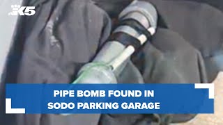 Pipe bomb found in SODO parking garage