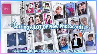Sorting New Photocards 37 ✰ Monsta X, IVE, TXT, Stray Kids, Seventeen & More!