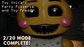 Toy Chica's Party Pizzeria And Toy Freddy | 2/20 Mode Complete!