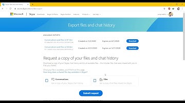 How to export chat / files history in Skype.