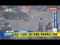 高雄三民區火燒車  騎士闖紅燈遭撞  機車瞬間起火－民視新聞