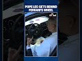 Pope Leo Inspects Ferrari's First Ever Electric Car at Castel Gandolfo Residence Near Rome