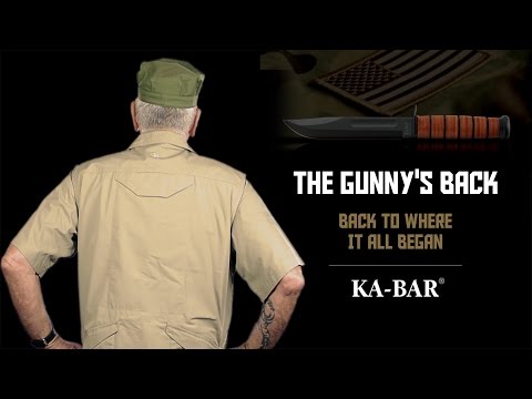 Video: KA-BAR'S Gunny Knife Is A Survival Blade Designet Av R. Lee Ermey