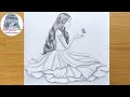 How to draw A Cute Girl with Butterfly || Pencil sketch || Drawing Tutorial || Art video