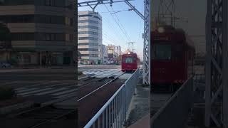阪堺電車モ501形愛車502編成天王寺駅前行き到着シーン