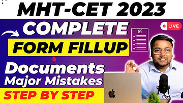 How to Fill MHT CET Registration Form 2023 ✅ | Step by Step | MHT CET Form Filling 2023 |MHTCET 2023