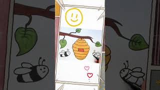 How to Draw Beehive #shorts #bee #beehive #drawing