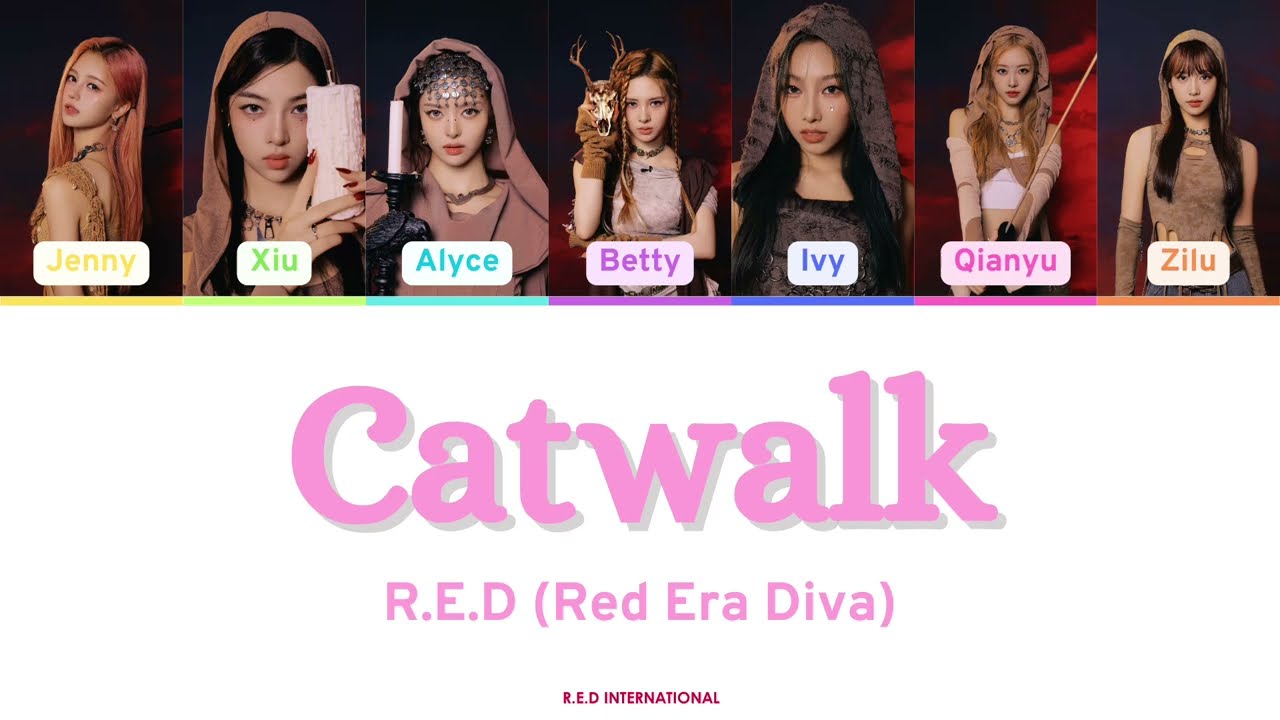 R.E.D (Red Era Diva) - Catwalk- Color Coded Lyrics auf YouTube ansehen R.E.D (Red Era Diva) - Catwalk- Color Coded Lyrics auf YouTube ansehen