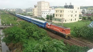 2017/10/18-貨物列車7021次(迴送藍皮*4),清水南通過.