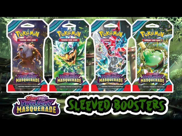 pokémon trading card game twilight masquerade sleeved booster Twilight Masquerade Pokemon Sleeved Booster Art Set [4 Sleeved Booster main image 0