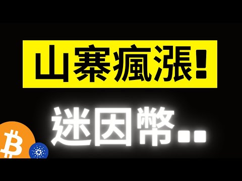 比特幣持續收斂盤整! 山寨幣尤其是迷因幣DOGE、SHIB、PEPE都瘋了! ADA、MATIC關鍵了..![字幕]