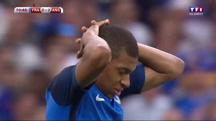 FRA - ANG (2017) : Mbappé tout près d'ouvrir son compteur en bleus, la barre tremble ! - 13/06/17 -