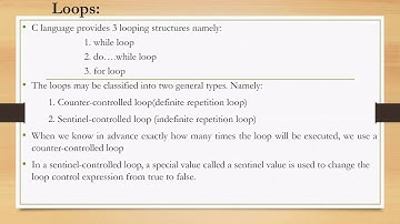 Looping | MODULE 2 |  CSE | II SEM | C Programming For Problem Solving  | VTU Syllabus | CITech.