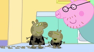 Peppa Pig Season 1 Episode 1 - Muddy Puddles - Cartoons for Children