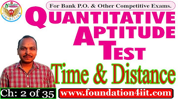 Time and Distance || Quantitative Aptitude! # 02 ||