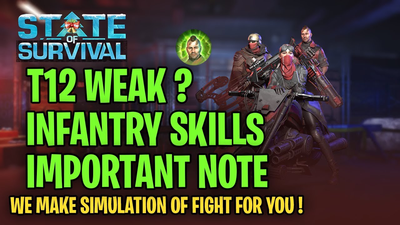 STATE OF SURVIVALTHE T12 INFANTRY SKILLS IS BROKEN OR WORK ? YOU