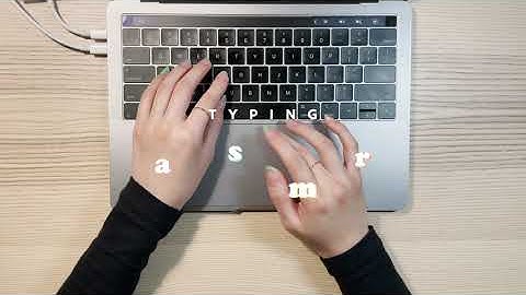 asmr keyboard typing // macbook pro, no talking, fast typing