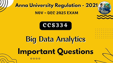 CCS334 Big Data Analytics important questions in tamil|BDA|Anna University regulation 2021.#bigdata