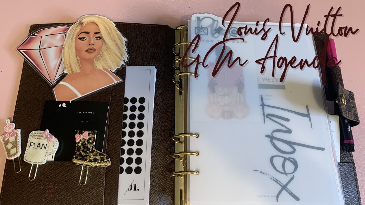 Flip Thru of My Louis Vuitton MM Personal Size Planner Setup 