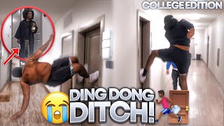 EXTREME DING DONG DITCH! *COLLEGE EDITION* (GONE WRONG)