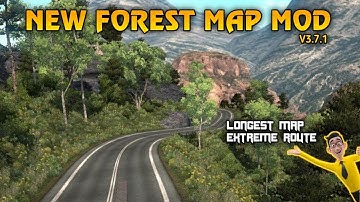 NEW FOREST MAP MOD BUSSID | V3.7.1| LONGEST MAP MOD | FULL DETAILED VIDEO