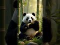 Cutest Panda Ever Munching Bamboo 🌿🐼 #shorts