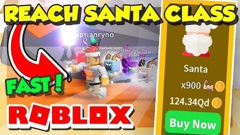 getting the santa class in roblox saber simulator!!!