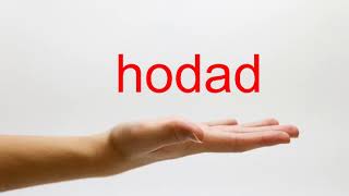 How to Pronounce hodad - American English