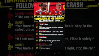 The Radio Exchange After Hamilton’s FP3 Crash #f1 #formula1