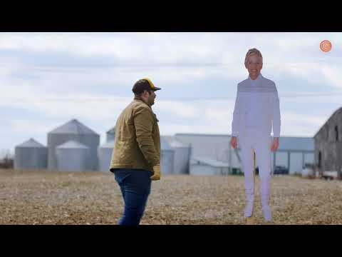 Lean Times: Farmer Forced To Use Ellen DeGeneres Cutout As Scarecrow