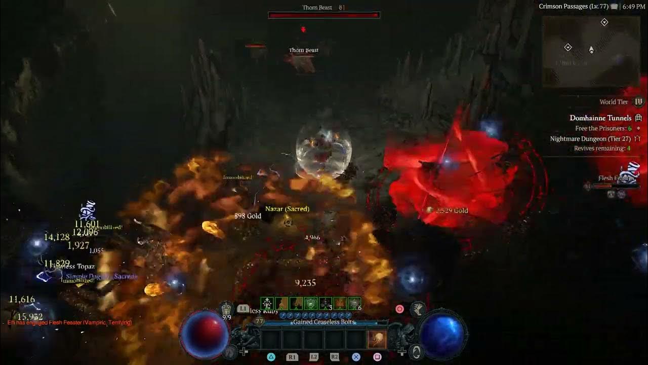 Diablo 4 Fireball Only Sorcerer YouTube