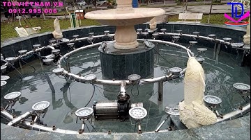 Đèn Led Chìm Nước Dạng Đế Lắp Cho Đài Phun Nước