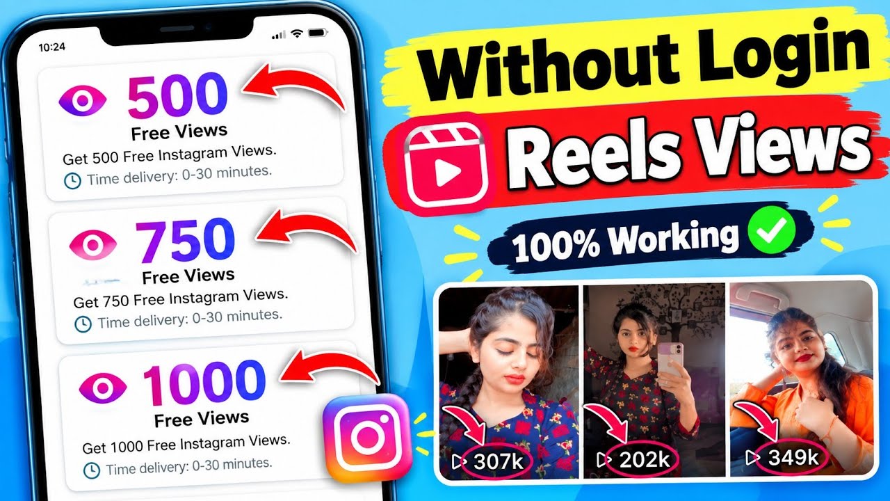 Instagram Reels Video par Views Kaise Badhaye Without Login - How to ...