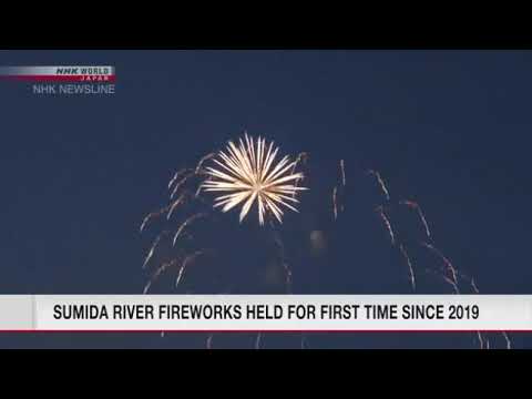 Sumida River Fireworks Festival held for first time in four years