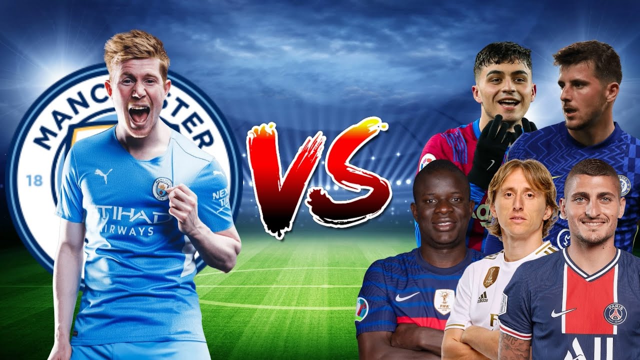 De Bruyne 💪VS Legends 🔥(Modric, Iniesta, Fernandes, Verratti, Pedri)