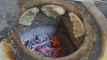 What is traditional naan made from?