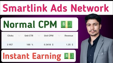 Smartlink Ads Network Today | Normal CPM 💵 | Instant Earning | Best direct links Ad Network 2025