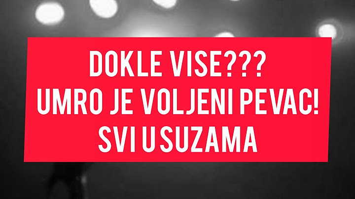 Suze i jecaji odzvanjaju! Javljeno da je UMRO poznati PEVAC! Svi smo ga voleli