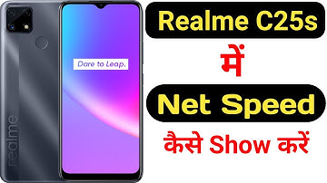 How to show net speed in Realme C25s || Realme C25s me net speed kaise show kare ||