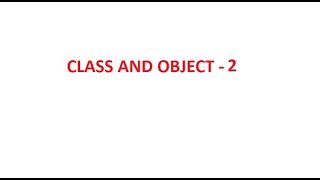 DEFINING MEMBER FUNCTION INSIDE THE CLASS