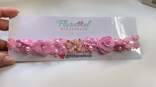 TIARA INFANTIL DE LUXO E FÁCIL #passoapasso #tiara #tiaradeluxo #