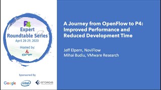 Presentation: A Journey from OpenFlow to P4 - Improved Performance and Reduced Development Time