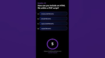 How can you include an HTML file within a PHP script