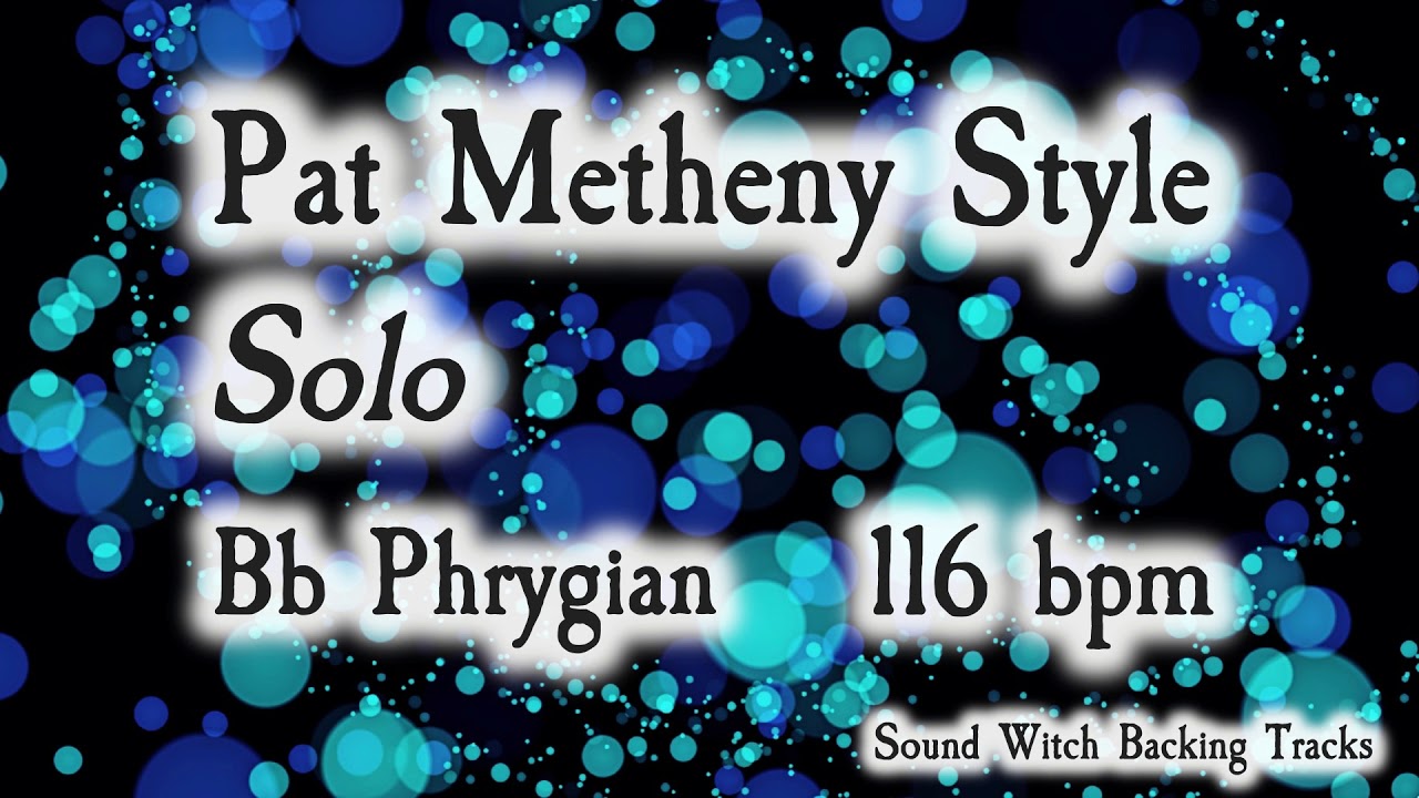 Pat Metheny Style Guitar Backing Track Jam in Bb Phrygian | 116 BPM