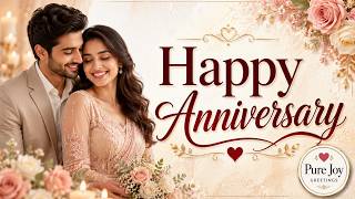 Happy Anniversary Song💕 A Beautiful Young Love Story | Anniversary Wishes