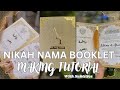 GOLDEN NIKAH NAMA MAKING TUTORIAL✨ | STEP BY STEP | @kraaaft.in0