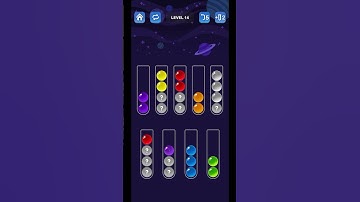 Game Ball Sort Puzzle Level-14  #game #gameplay