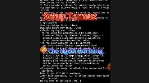 Hướng Dẫn Setup Termux Cho Người Mới Dùng - 2022